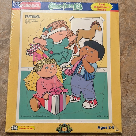 Vintage Other - New Vintage 1991" Cabbage Patch Playskool Puzzle